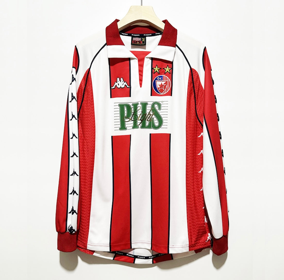 ÉTOILE ROUGE DE BELGRADE - MAILLOT DOMICILE MANCHES LONGUES 1999/00