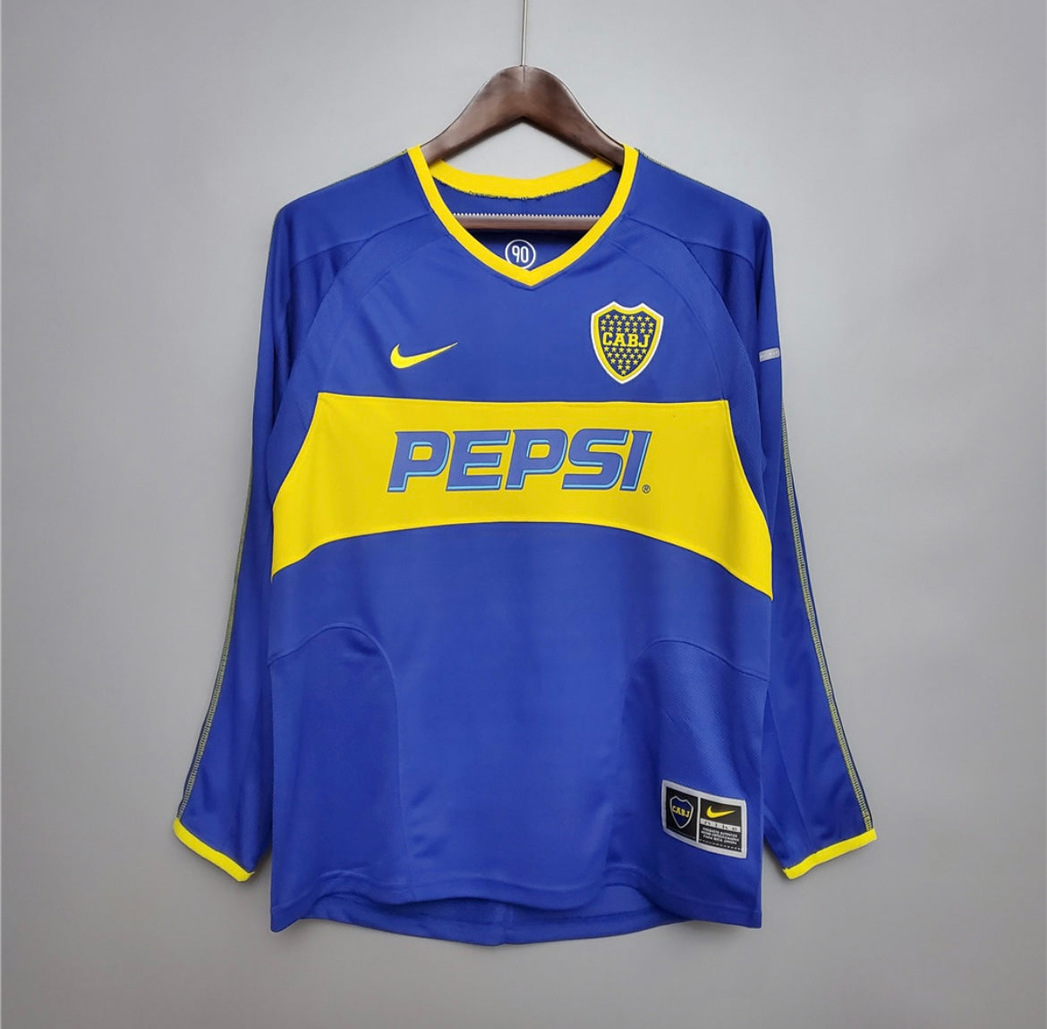 BOCA JUNIORS - MAILLOT DOMICILE MANCHES LONGUES 03/04