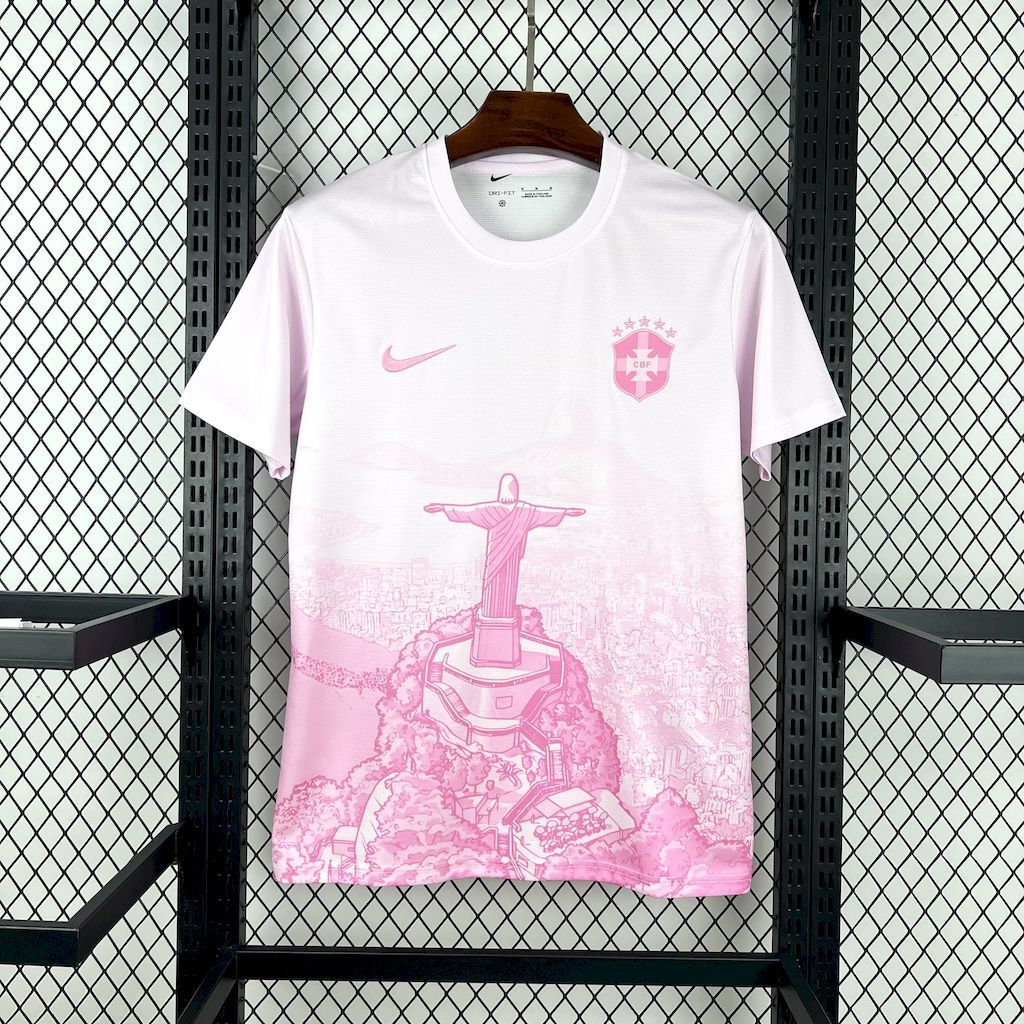 BRÉSIL - MAILLOT CONCEPT "CHRIST RÉDEMPTEUR ROSE" 2025