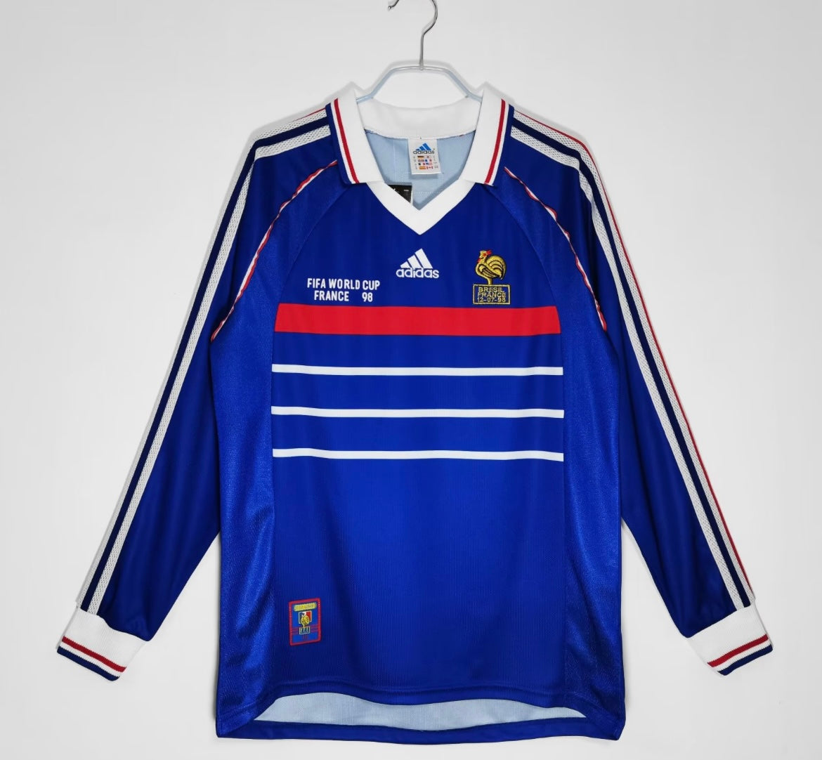 France 1998 Domicile à manches longues