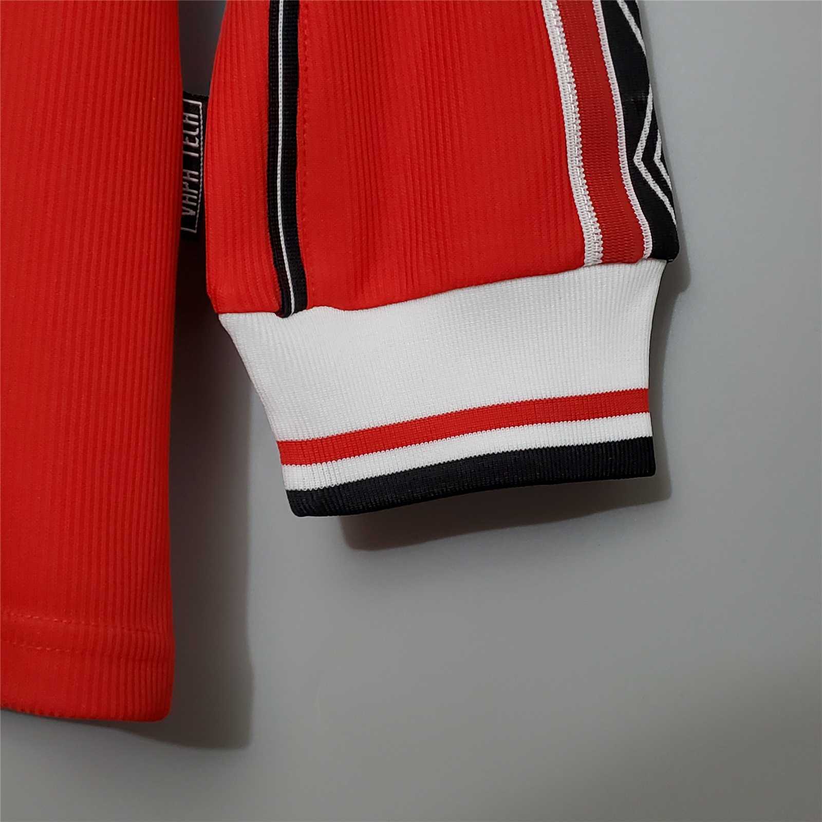 MANCHESTER UNITED - MAILLOT DOMICILE MANCHES LONGUES RETRO 98/99