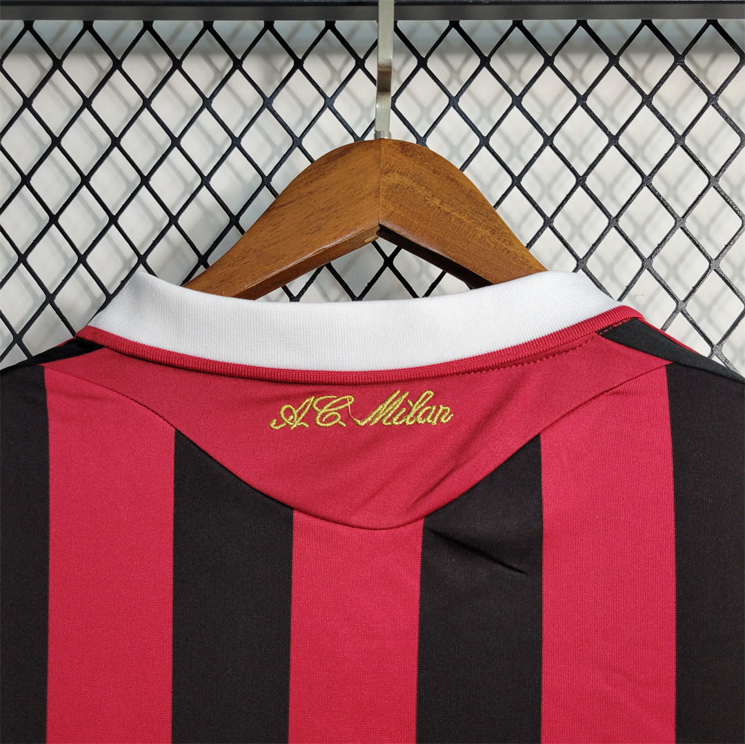 AC MILAN - MAILLOT DOMICILE MANCHES LONGUES RETRO 09/10