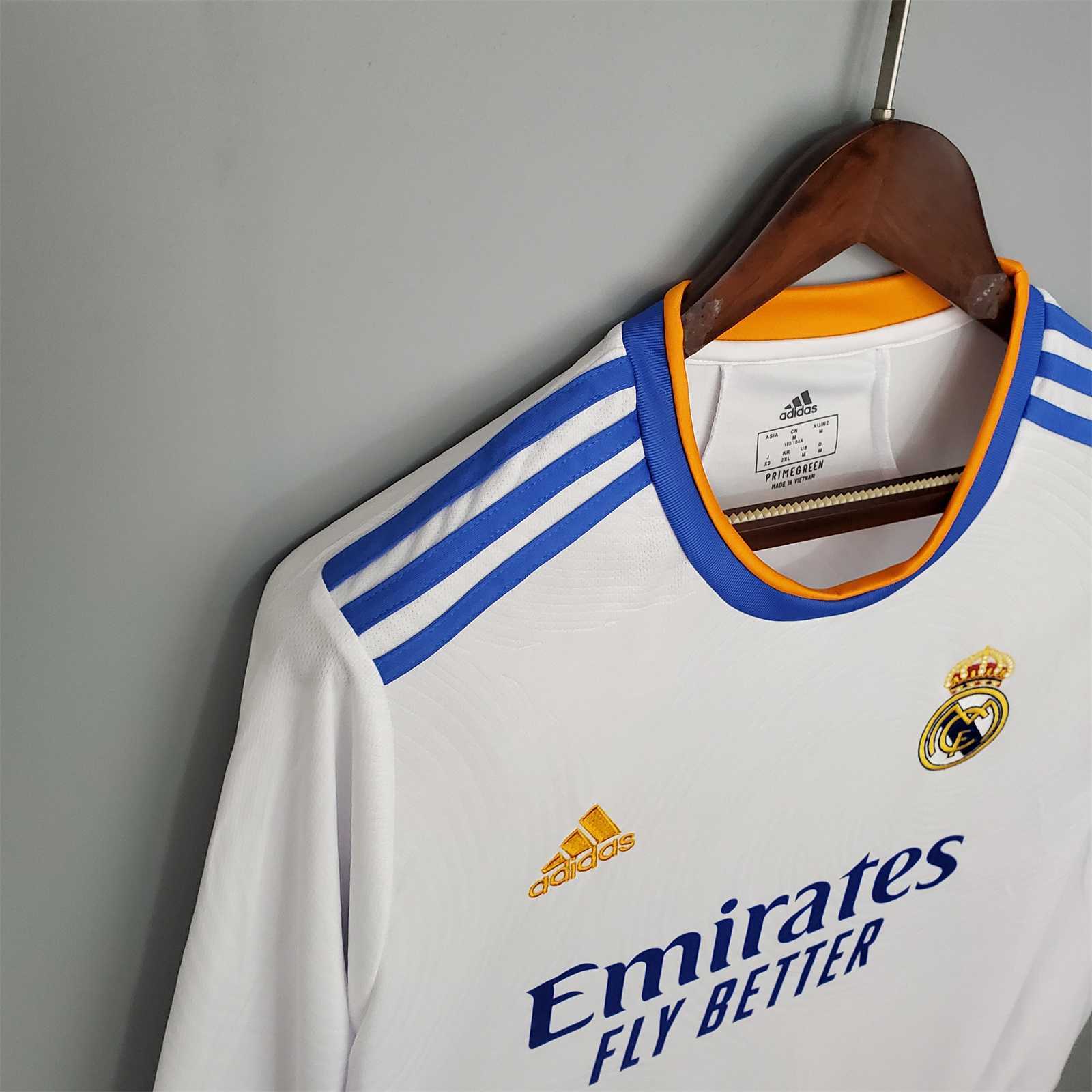 REAL MADRID - MAILLOT DOMICILE MANCHES LONGUES 21/22