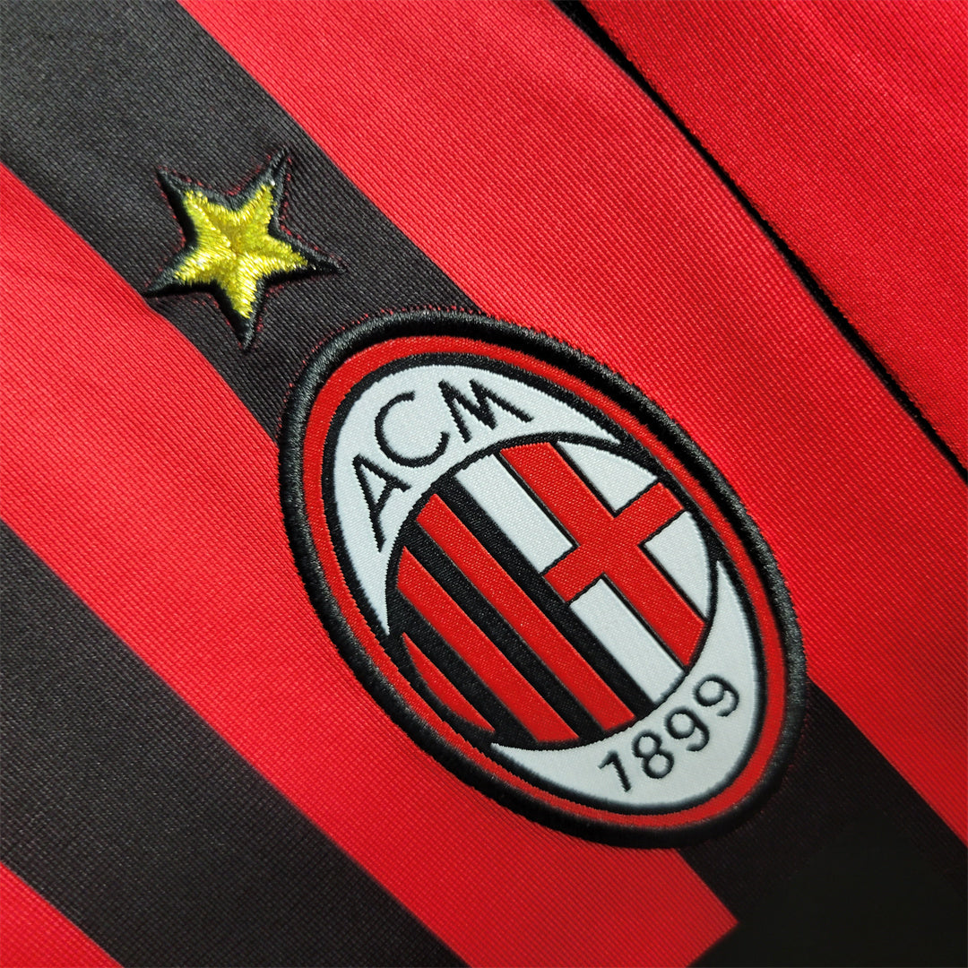 AC MILAN - MAILLOT DOMICILE MANCHES LONGUES RETRO 07/08