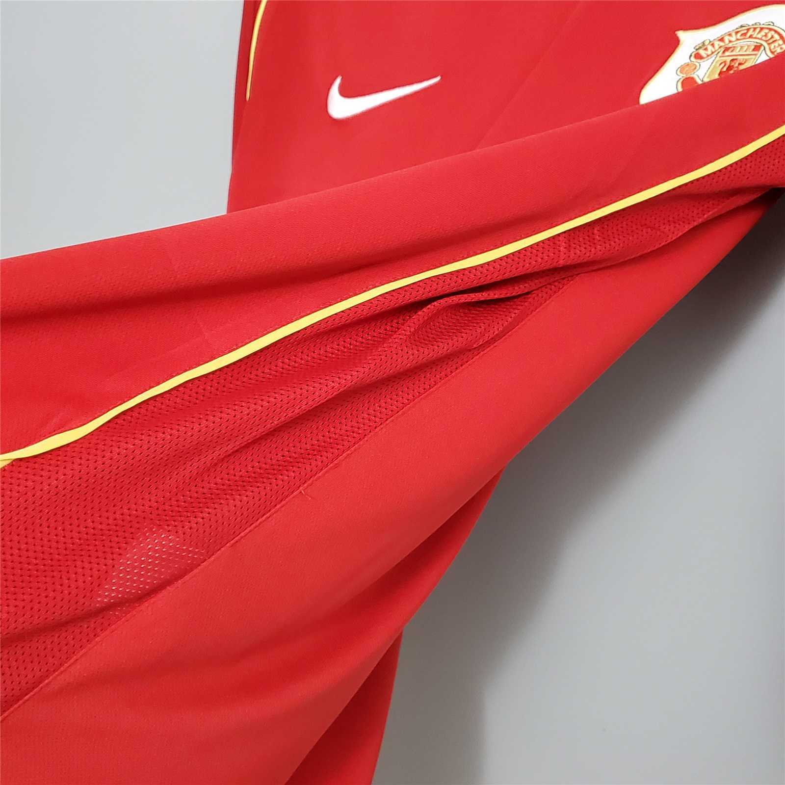 MANCHESTER UNITED - MAILLOT DOMICILE MANCHES LONGUES RETRO 06/07