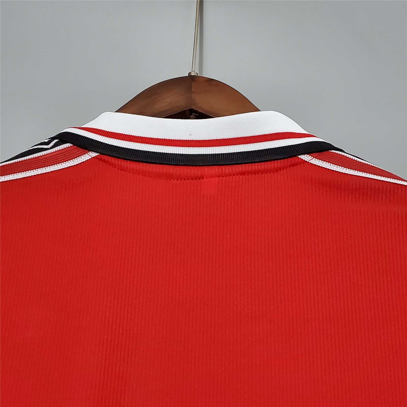 MANCHESTER UNITED - MAILLOT DOMICILE MANCHES LONGUES RETRO 98/99