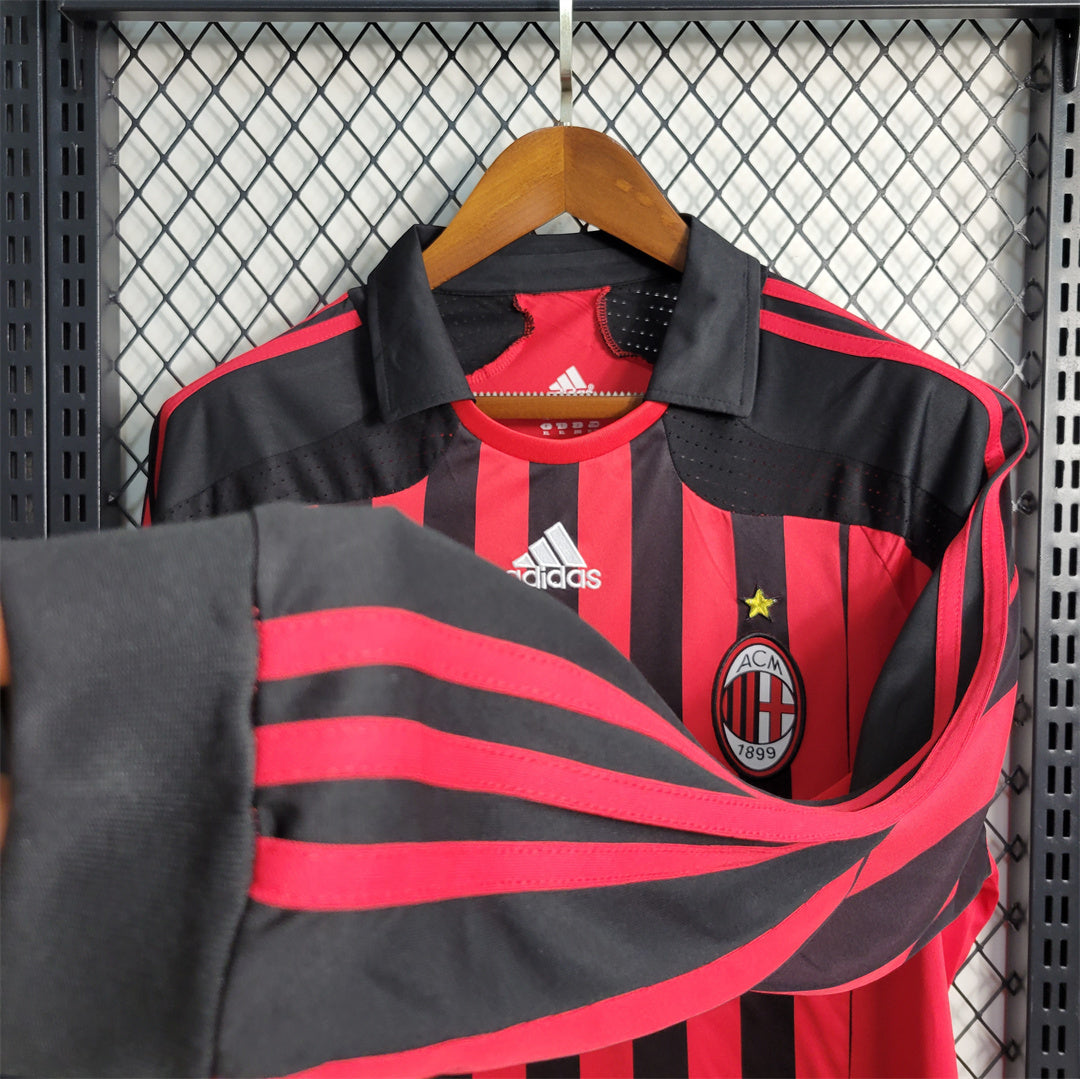AC MILAN - MAILLOT DOMICILE MANCHES LONGUES RETRO 07/08