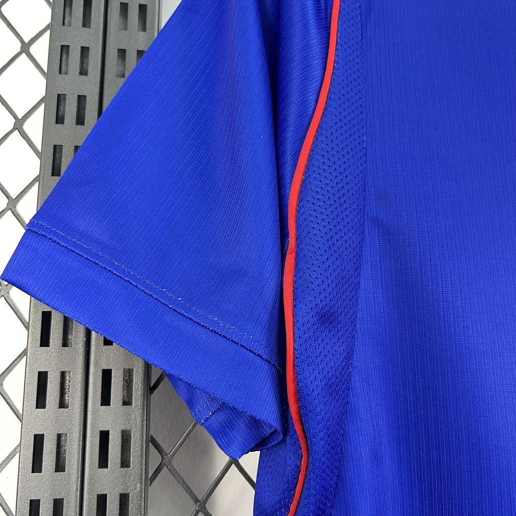 Leazofoot Paris Saint Germain 26/27 home jersey in blue with red piping and breathable mesh side panels