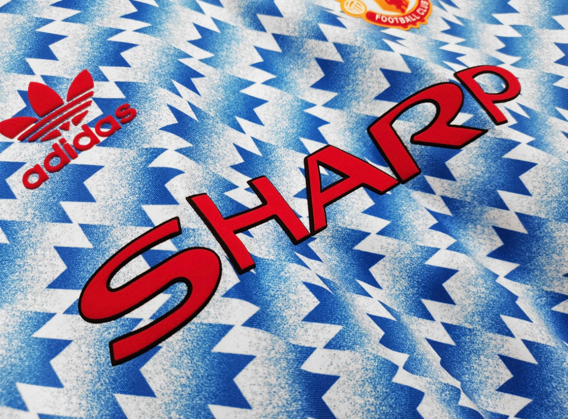 MANCHESTER UNITED - MAILLOT EXTÉRIEUR MANCHES LONGUES 1991/92