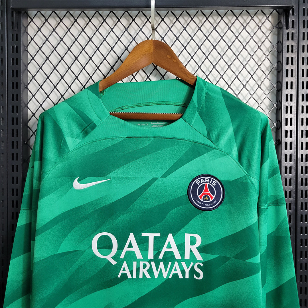 23-24 PSG Green Goalkeeper manche longue