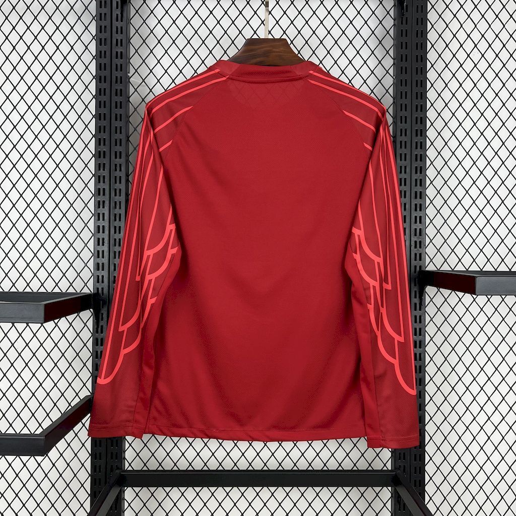 25-26 PSG Red Goalkeeper manche longue