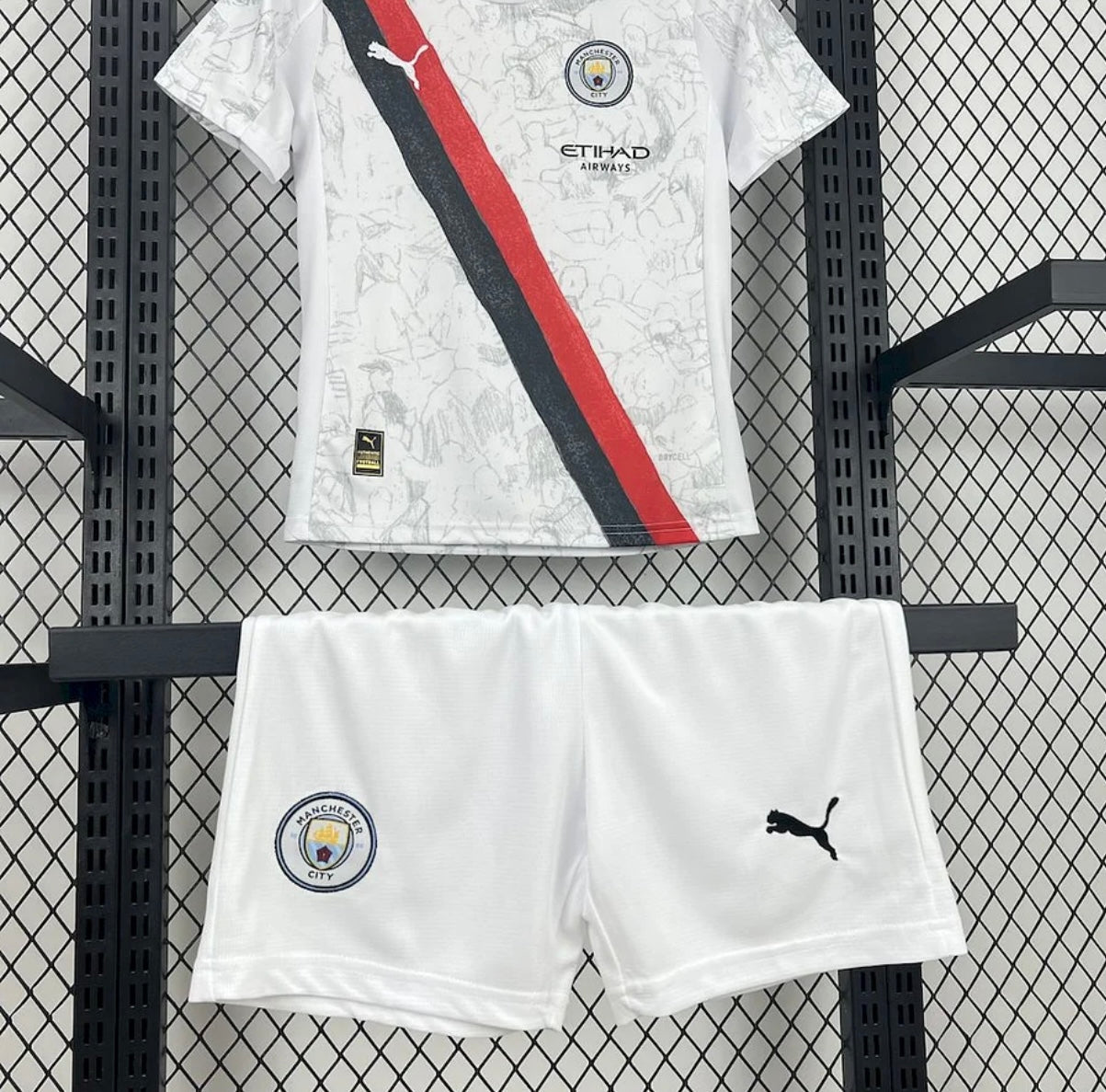 Kits Enfants Manchester City 2025/26 Extérieur