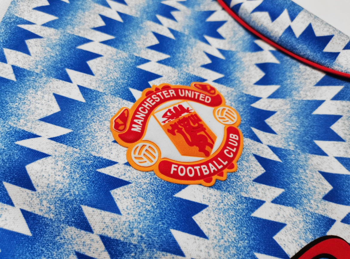 MANCHESTER UNITED - MAILLOT EXTÉRIEUR MANCHES LONGUES 1991/92