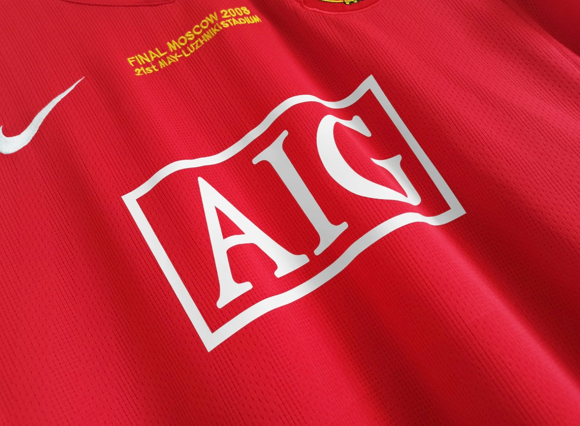 MANCHESTER UNITED - MAILLOT DOMICILE MANCHES LONGUES 07/08