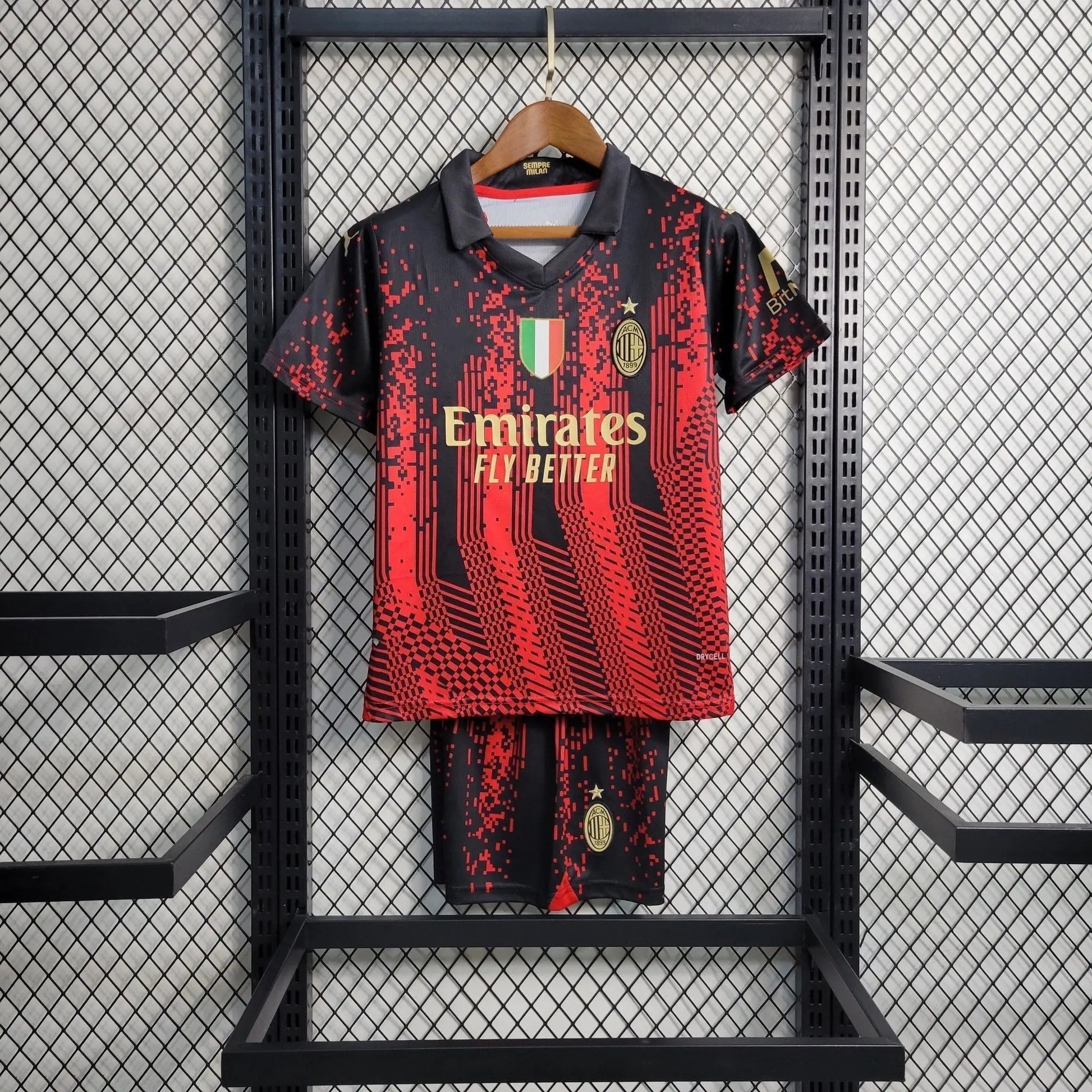 AC Milan maillot Extérieur ensemble Enfant 2023/2024