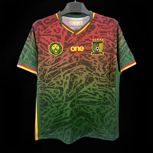 Cameroun maillot entraînement Rouge et Vert 2023 2024