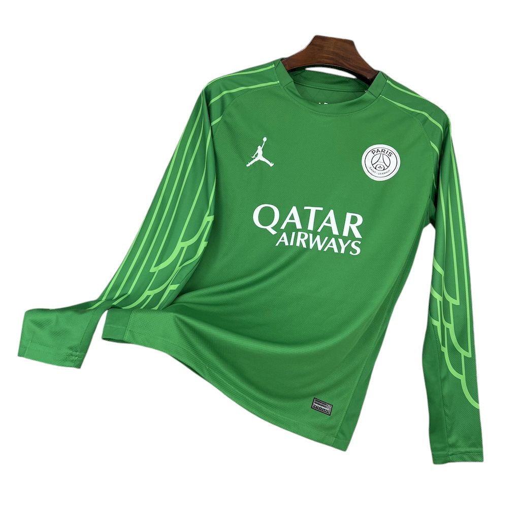 25-26 PSG Green Goalkeeper manche longue
