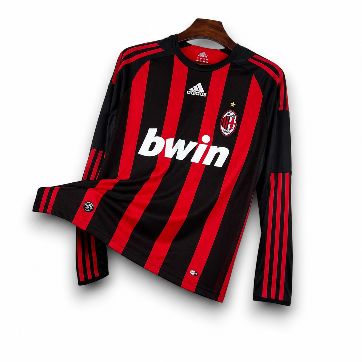 AC MILAN - MAILLOT DOMICILE MANCHES LONGUES RETRO 08/09