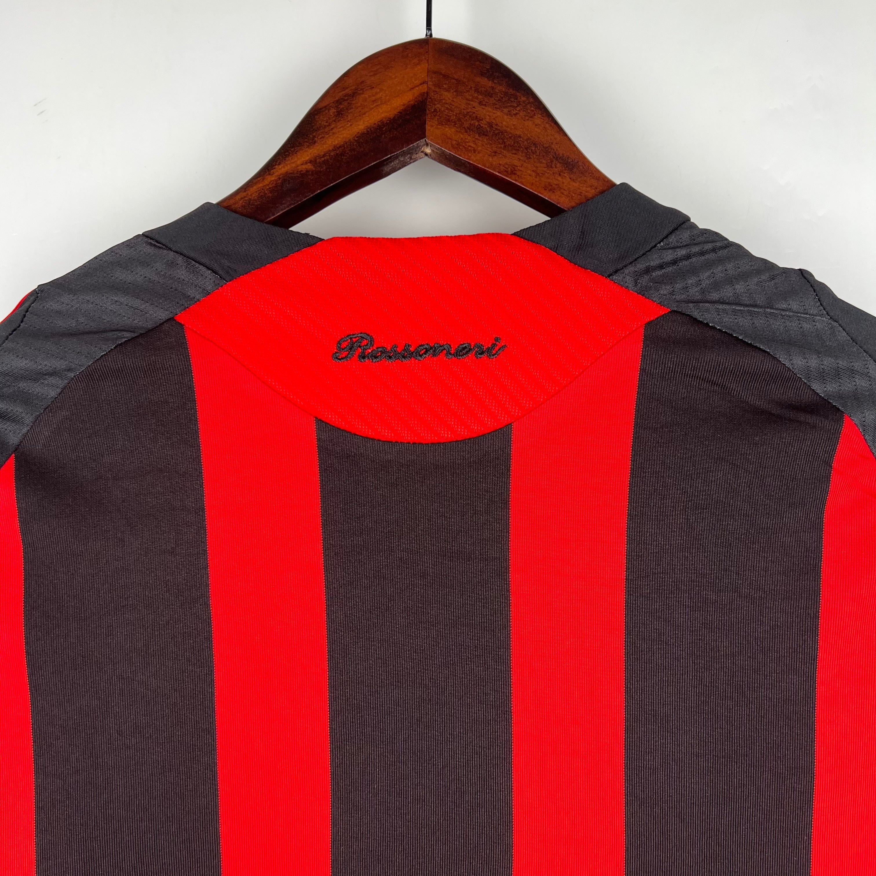 AC MILAN - MAILLOT DOMICILE MANCHES LONGUES RETRO 08/09