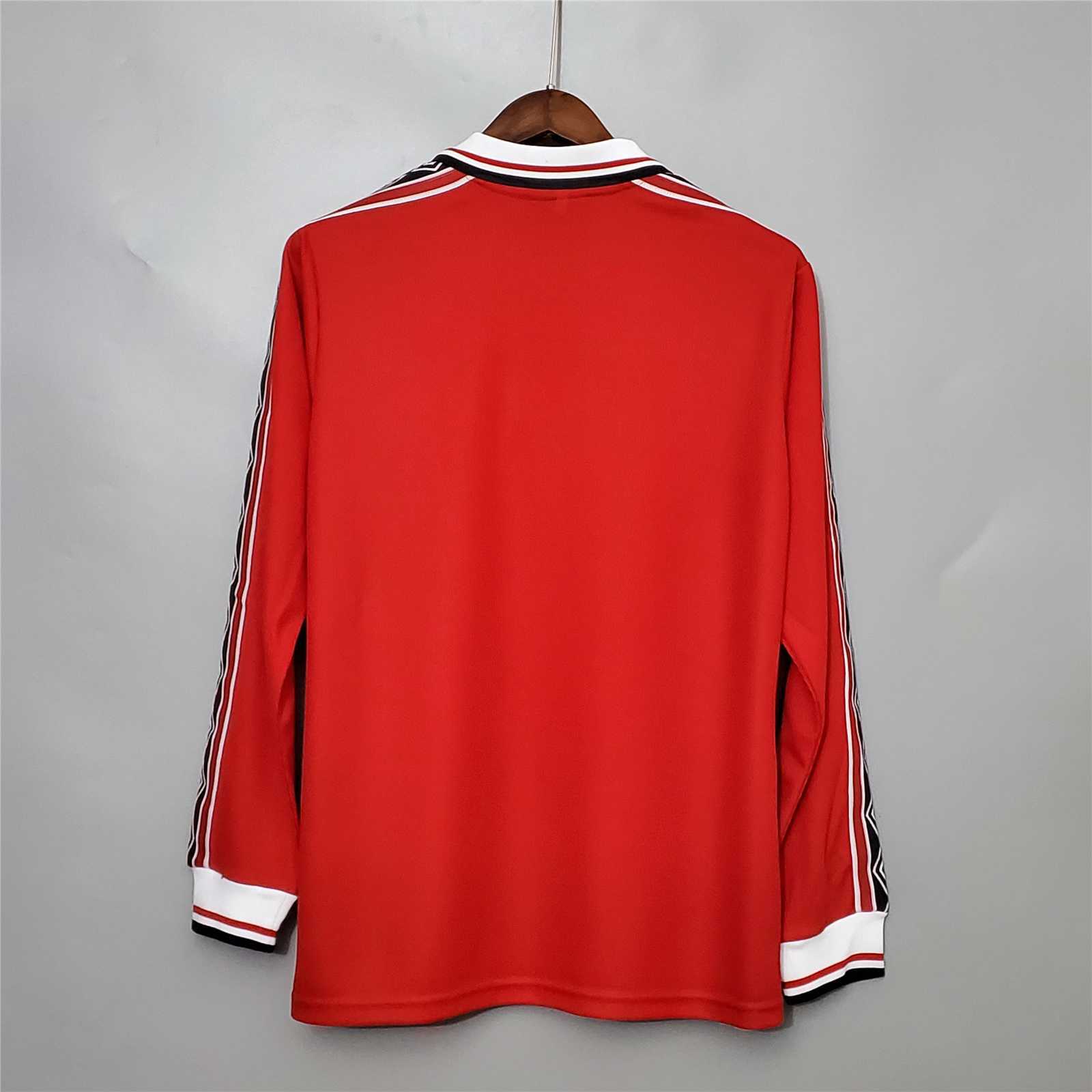 MANCHESTER UNITED - MAILLOT DOMICILE MANCHES LONGUES RETRO 98/99