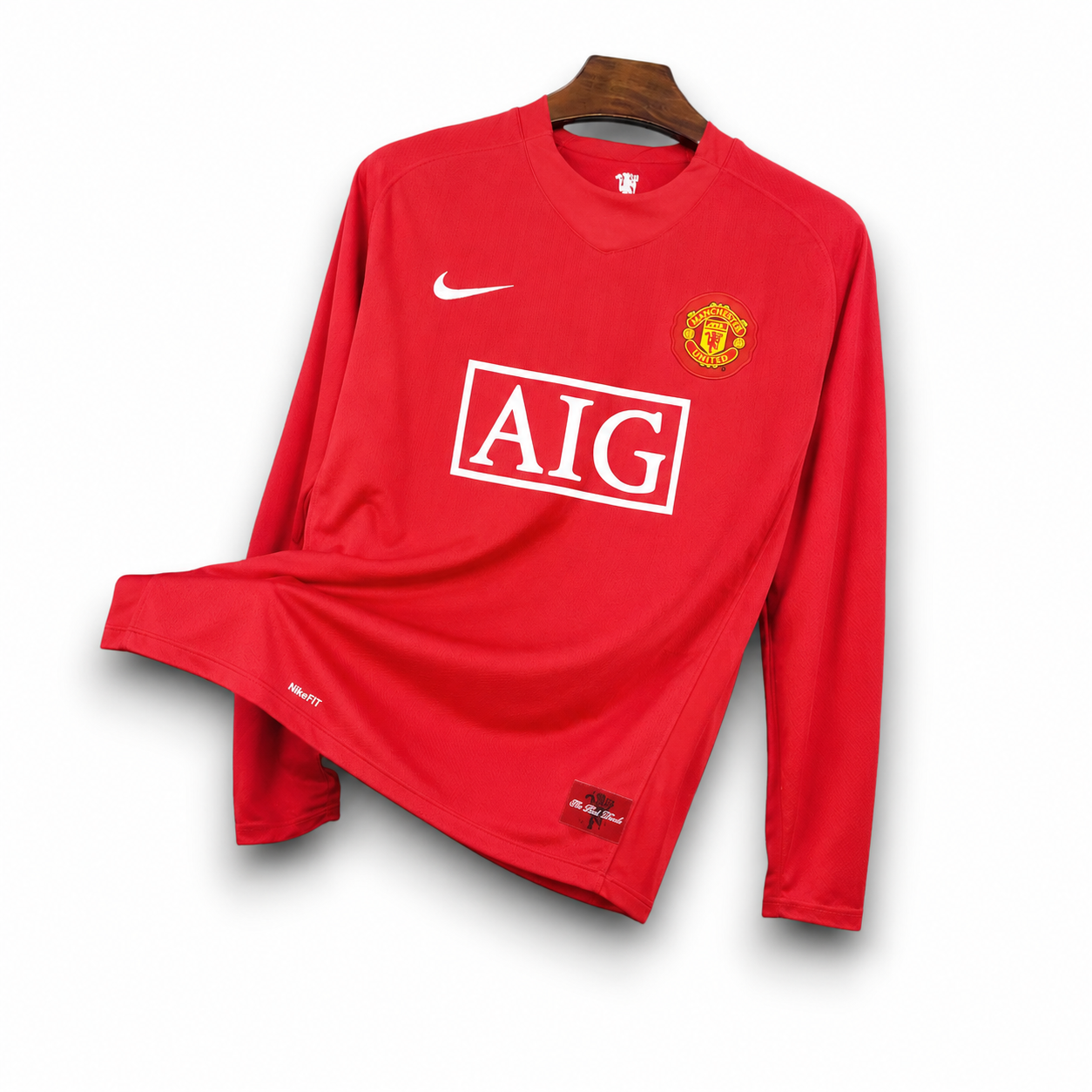 MANCHESTER UNITED - MAILLOT DOMICILE MANCHES LONGUES RETRO 07/08