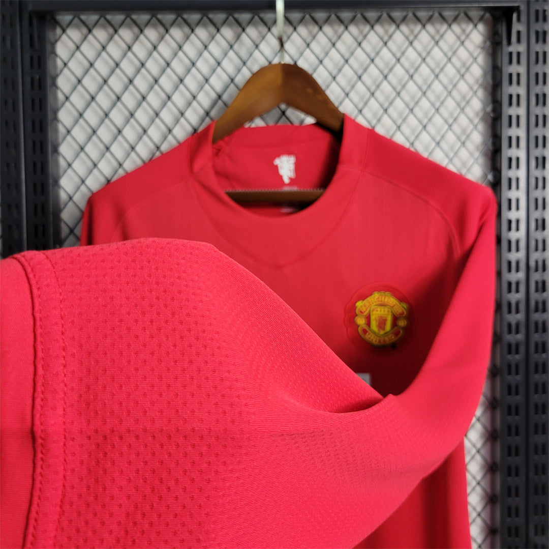 MANCHESTER UNITED - MAILLOT DOMICILE MANCHES LONGUES RETRO 07/08