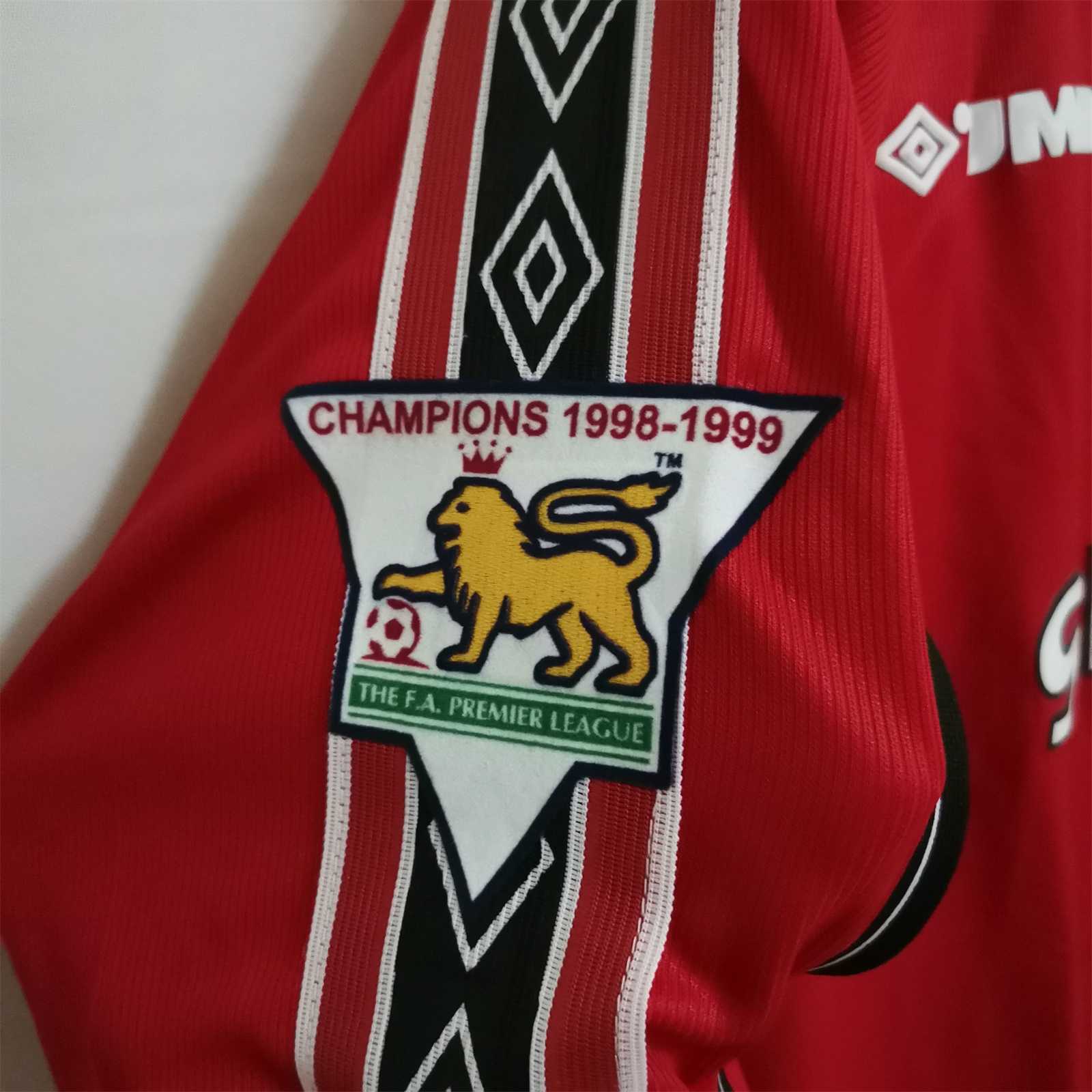 MANCHESTER UNITED - MAILLOT DOMICILE MANCHES LONGUES RETRO 98/99