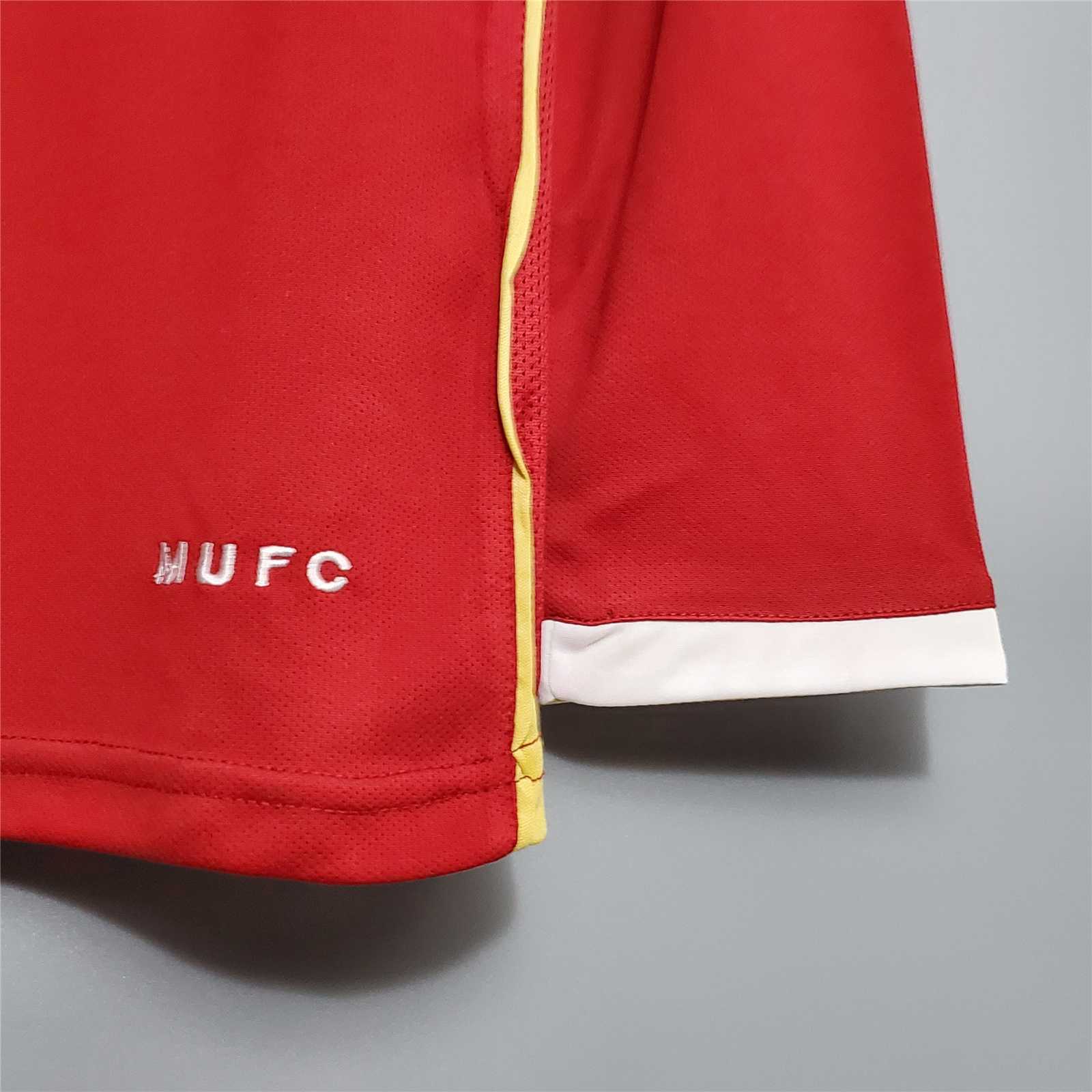 MANCHESTER UNITED - MAILLOT DOMICILE MANCHES LONGUES RETRO 06/07