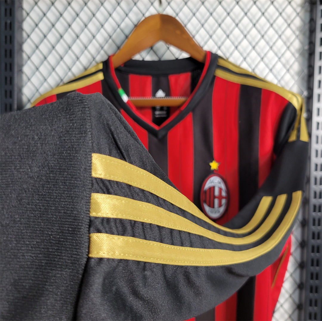 AC MILAN - MAILLOT DOMICILE MANCHES LONGUES RETRO 13/14