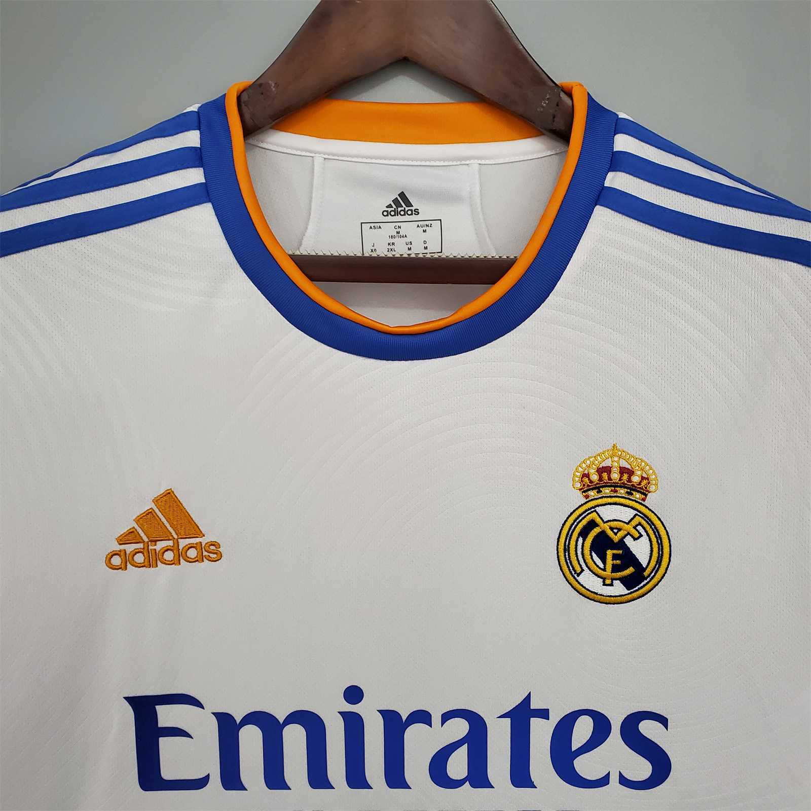 REAL MADRID - MAILLOT DOMICILE MANCHES LONGUES 21/22