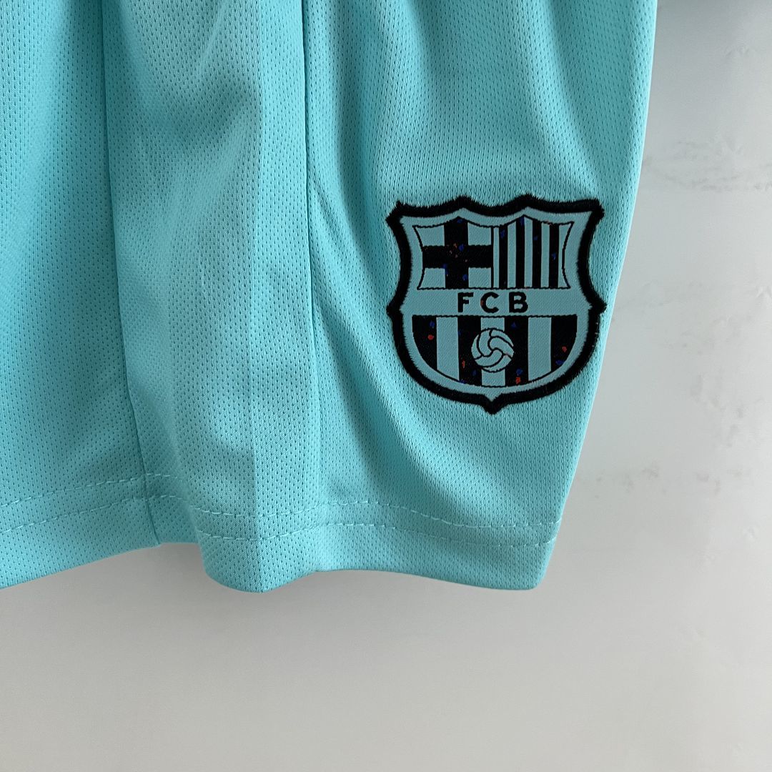 FC BARCELONE - ENSEMBLE ENFANT EXTÉRIEUR THIRD 23/24