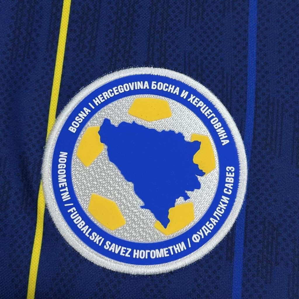 Leazofoot BOSNIE - MAILLOT DOMICILE 2026 blue football jersey with Bosnia and Herzegovina crest