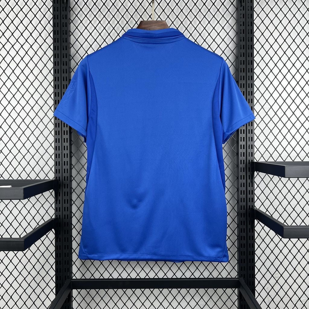 Back view of Leazofoot Brighton 125th anniversary 26/27 football jersey in royal blue performance fabric.
