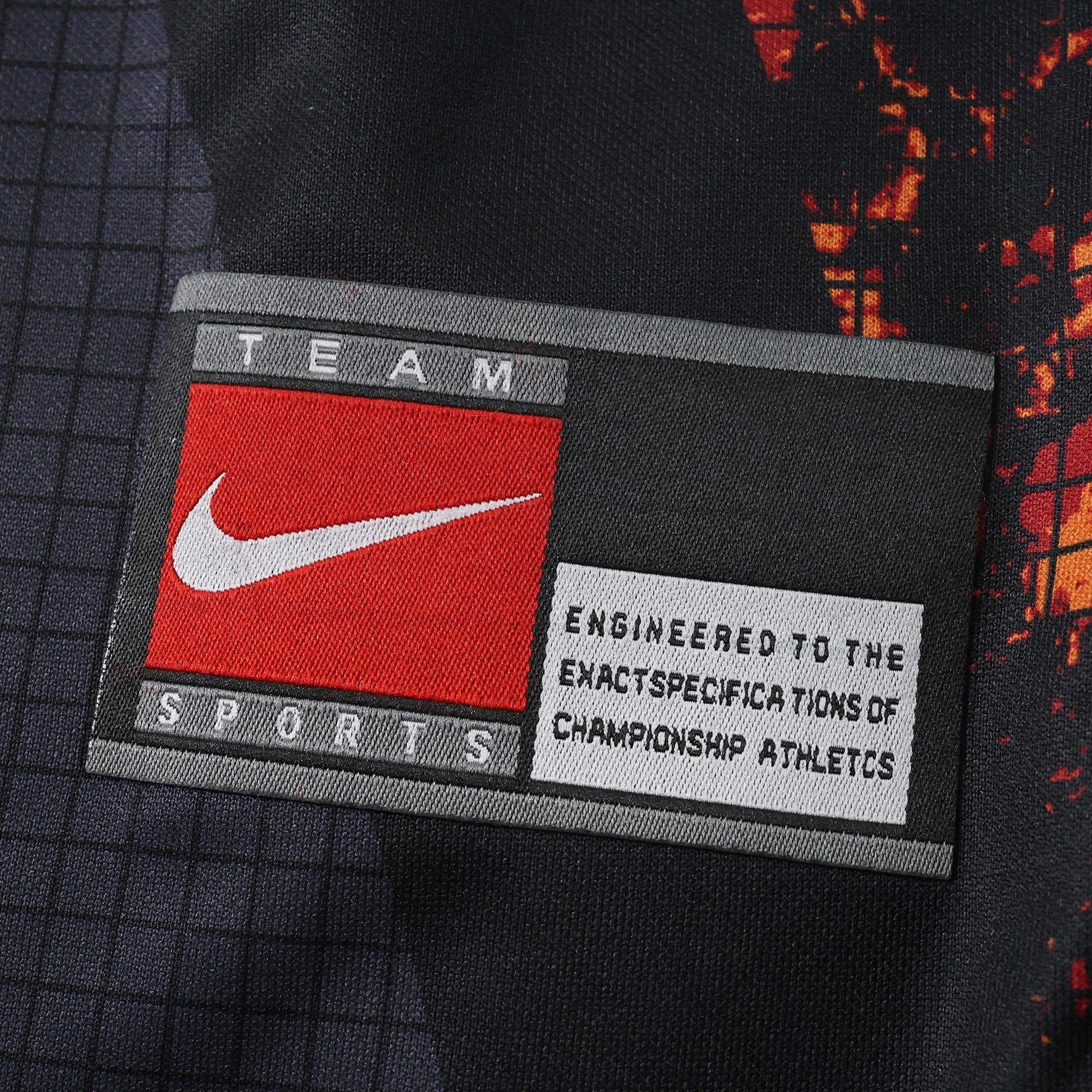 Leazofoot black long sleeve goalkeeper jersey with Nike Team Sports logo and "Engineered to the exact specifications of championship athletics" text.
